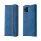 For OPPO Find X3 / X3 Pro Splicing Skin Feel Magnetic Leather Phone Case(Blue) - 1