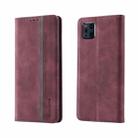 For OPPO Find X3 / X3 Pro Splicing Skin Feel Magnetic Leather Phone Case(Wine Red) - 1