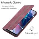 For OPPO Find X3 / X3 Pro Splicing Skin Feel Magnetic Leather Phone Case(Wine Red) - 4