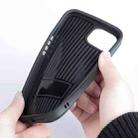 For iPhone 13 Pro Max Mutural Plain Skin Leather + PC + TPU Phone Case (Black) - 4