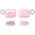 Terminator Glitter Powder Earphone Protective Case with Hook For AirPods Pro(Pink) - 1