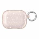 Terminator Glitter Powder Earphone Protective Case with Hook For AirPods Pro(Rose Gold) - 1