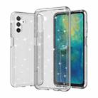 For Samsung Galaxy A13 5G Shockproof Terminator Style Glitter Powder Protective Phone Case(White) - 1