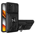 For Xiaomi Redmi K40/Poco F3/Mi 11i Sliding Camshield Card Phone Case(Black) - 1