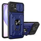 For Xiaomi Mi 11 Lite Sliding Camshield Card Phone Case(Sapphire Blue) - 1