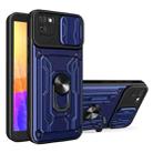 For Huawei Y5p Sliding Camshield Card Phone Case(Sapphire Blue) - 1