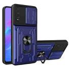 For Huawei Y8p Sliding Camshield Card Phone Case(Sapphire Blue) - 1