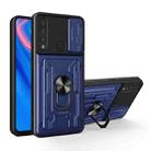 For Huawei P smart / Y9 Prime Sliding Camshield Card Phone Case(Sapphire Blue) - 1