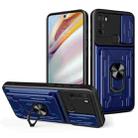 For Motorola Moto G60 Sliding Camshield Card Phone Case(Blue) - 1