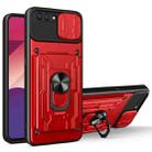 For OPPO A5 / A3S Sliding Camshield Card Phone Case(Red) - 1