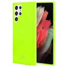 For Samsung Galaxy S22 Ultra 5G GOOSPERY PEARL JELLY Shockproof TPU Phone Case(Fluorescent Green) - 1