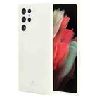 For Samsung Galaxy S22 Ultra 5G GOOSPERY PEARL JELLY Shockproof TPU Phone Case(White) - 1