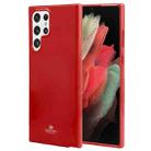 For Samsung Galaxy S22 Ultra 5G GOOSPERY PEARL JELLY Shockproof TPU Phone Case(Red) - 1