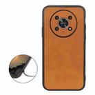 For Honor X30 / X40 GT Accurate Hole Two-color Calf Texture Shockproof Phone Case(Brown) - 1