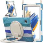 For Samsung Galaxy Tab A8 10.5 2021 Silicone + PC Tablet Case(Colorful Blue) - 1