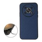 For Honor X30 / X40 GT Accurate Hole Carbon Fiber Texture Shockproof Phone Case(Blue) - 1