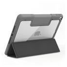 For iPad 10.2 Mutural YAXING Series Cloth Texture PU+TPU Leather Case with 3-Fold Holder & Pen Slot & Sleep & Wake-up Function(Grey) - 4