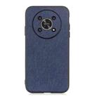 For Honor X30 / X40 GT Cross Texture Genuine Leather Shockproof Phone Case(Blue) - 1