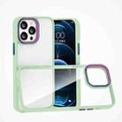 For iPhone 13 mini Colorful Metal Lens Ring Phone Case (Green) - 1