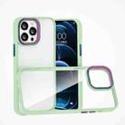 For iPhone 13 Pro Max Colorful Metal Lens Ring Phone Case (Green) - 1