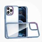 For iPhone 11 Pro Max Colorful Metal Lens Ring Phone Case (Baby Blue) - 1