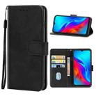 Leather Phone Case For TCL 20E(Black) - 1