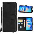 Leather Phone Case For Tecno Spark 8T(Black) - 1
