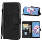 Leather Phone Case For vivo Y21T(Black) - 1