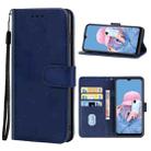 Leather Phone Case For vivo Y21T(Blue) - 1