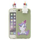 For iPhone 6 Cartoon Shockproof TPU Protective Case with Holder(Unicorn) - 1