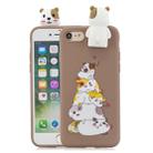 For iPhone 7 / 8 Cartoon Shockproof TPU Protective Case with Holder(Hamsters) - 1