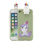 For iPhone 7 / 8 Cartoon Shockproof TPU Protective Case with Holder(Unicorn) - 1