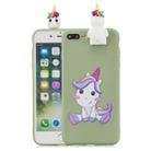 For iPhone 7 Plus / 8 Plus Cartoon Shockproof TPU Protective Case with Holder(Unicorn) - 1