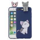 For iPhone 7 Plus / 8 Plus Cartoon Shockproof TPU Protective Case with Holder(Cat) - 1