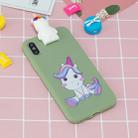 For iPhone XR Cartoon Shockproof TPU Protective Case with Holder(Unicorn) - 6