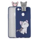 For OPPO F7 Cartoon Shockproof TPU Protective Case with Holder(Cat) - 1