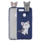 For  OPPO F9 Cartoon Shockproof TPU Protective Case with Holder(Cat) - 1