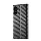 For Samsung Galaxy A13 5G LC.IMEEKE Carbon Fiber Horizontal Flip Leather Phone Case(Vertical Black) - 3