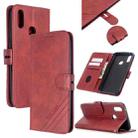 For OPPO Realme 3 Stitching Style 2-Color Cow Texture Horizontal Flip PU Leather Case with Holder & Card Slot & Lanyard(Red) - 1