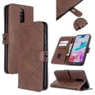 For Xiaomi Redmi 8 / 8A Stitching Style 2-Color Cow Texture Horizontal Flip PU Leather Case with Holder & Card Slot & Lanyard(Brown) - 1