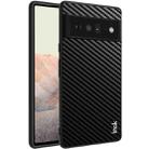For Google Pixel 6 Pro imak LX-5 Series PC + TPU Case with Screen Protector(Carbon Fiber Texture) - 1