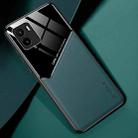 For vivo Y15s All-inclusive Leather + Organic Glass Phone Case(Green) - 1