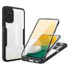 For Samsung Galaxy A13 5G Acrylic + TPU 360 Degrees Full Coverage Shockproof Phone Case(Black) - 1