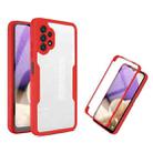 For Samsung Galaxy A32 5G Acrylic + TPU 360 Degrees Full Coverage Shockproof Phone Case(Red) - 1