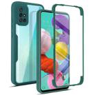For Samsung Galaxy A51 4G Acrylic + TPU 360 Degrees Full Coverage Shockproof Phone Case(Green) - 1
