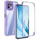 For Xiaomi Mi 11 Lite Acrylic + TPU 360 Degrees Full Coverage Shockproof Phone Case(Purple) - 1