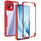For Xiaomi Mi 11 Lite Acrylic + TPU 360 Degrees Full Coverage Shockproof Phone Case(Red) - 1