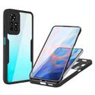 For Xiaomi Redmi Note 11 5G China Acrylic + TPU 360 Degrees Full Coverage Shockproof Phone Case(Black) - 1