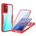 For Xiaomi Redmi Note 11 5G China Acrylic + TPU 360 Degrees Full Coverage Shockproof Phone Case(Red) - 1