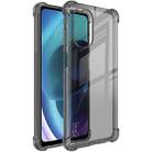 For Motorola Moto G51 5G imak Airbag TPU Case with Screen Protector(Transparent Black) - 1